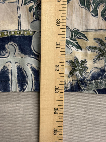 Go Barefoot Mens Hawaiian Panel Shirt - Made in Hawaii Shirt