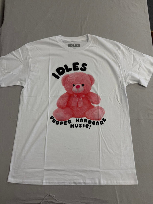 Idles Band T-shirt Proper Hardcore Music Pink Teddy Bear