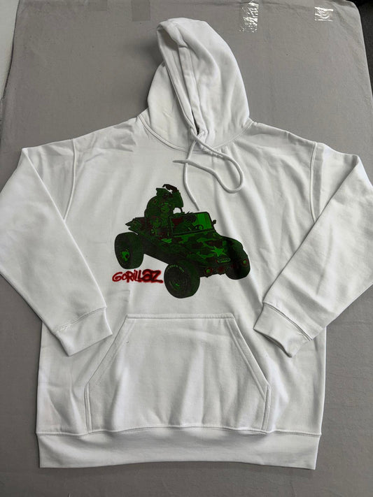 Gorillaz Band Hoodie - Geep Album Cover Sweatshirt - L
