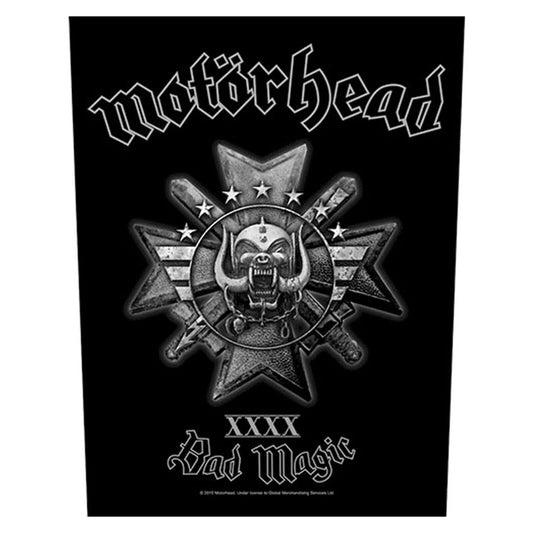 Motorhead Bad Magic XXXX Applique Sew On Patch - Back Jacket Band Patch 14x11