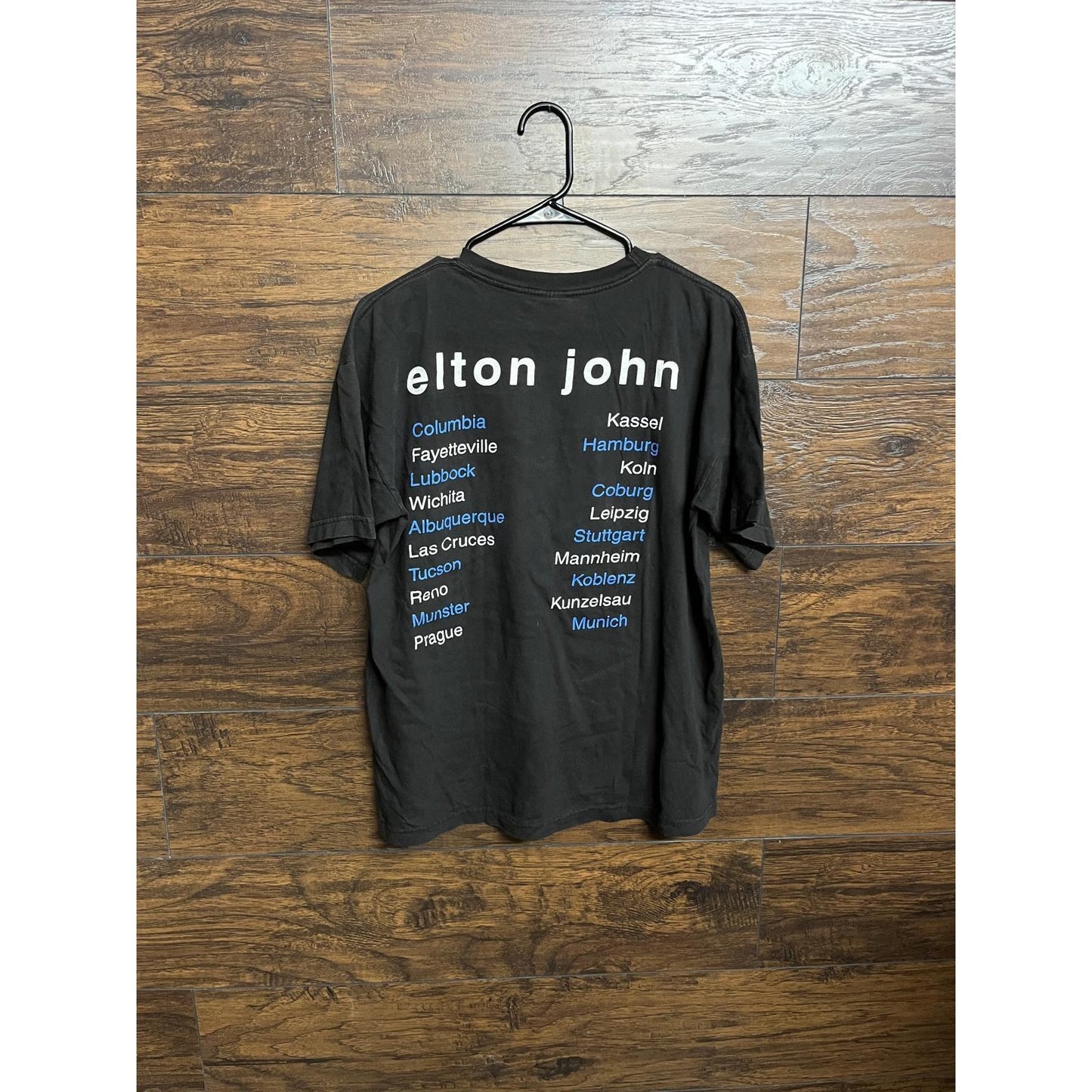 Vintage Elton John T-shirt - Elton John 1997 World Tour Tee