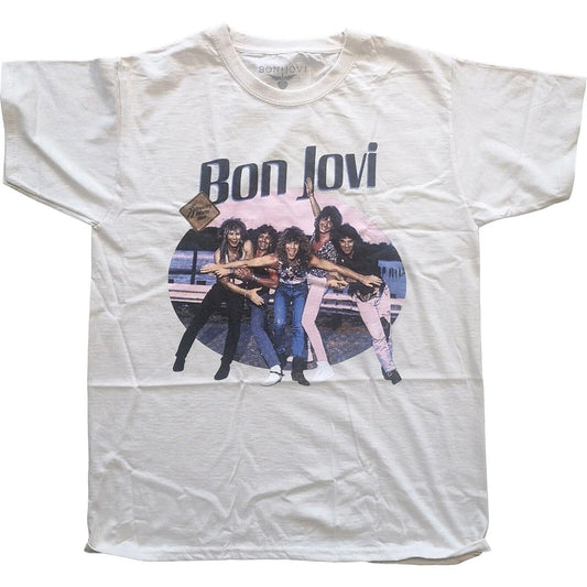 Bon Jovi Mens Band T-shirt - Breakout Song by Bon Jovi Hair - Mens Band Tees