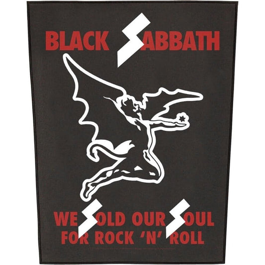 Black Sabbath Applique Sew On Patch - Back Jacket Band Patch 14x11