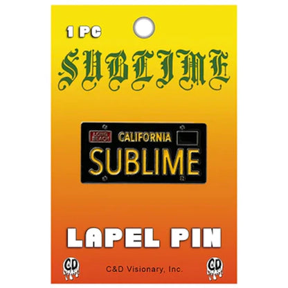 Sublime License Plate Lapel Pins