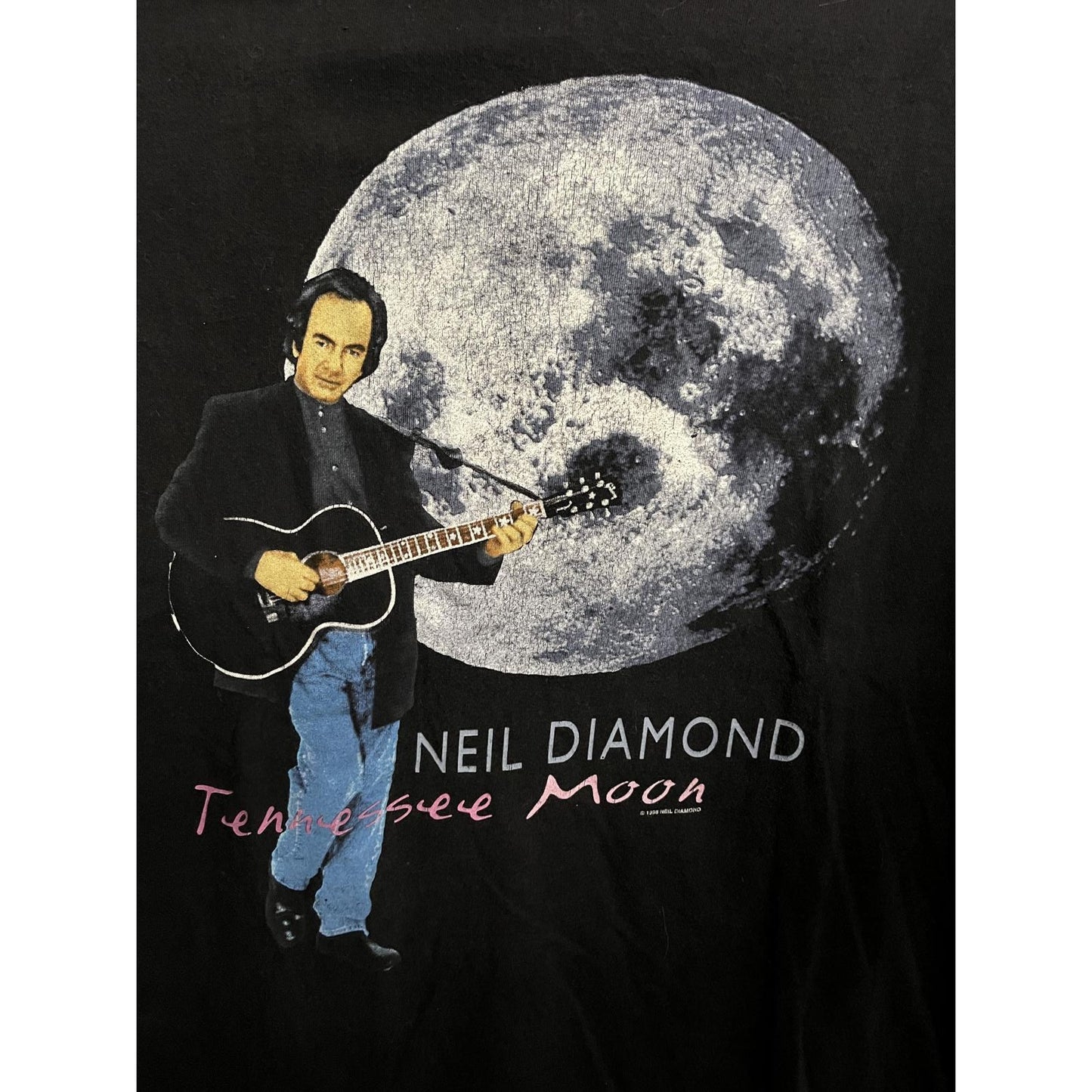 VTG Neil Diamond T-shirt Tennessee Moon 1996 Tour Tee XL