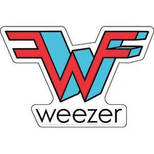 Sticker Weezer W Logo 5x3.5 C&D Vinyl Decal Stickers