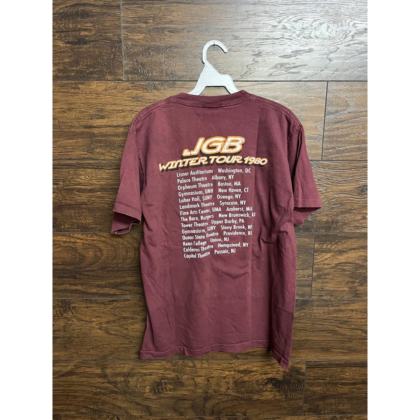 VTG Jerry Garcia Band T-shirt JGB Winter Tour 1980 Tee M