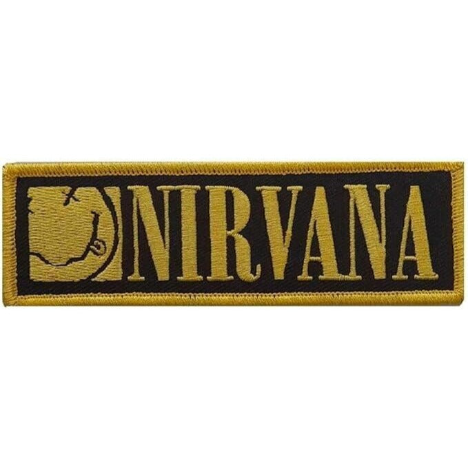 Nirvana Rectangle Patch New Rock Band Iron-on Embroidered Iron on