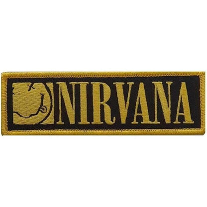 Nirvana Rectangle Patch New Rock Band Iron-on Embroidered Iron on