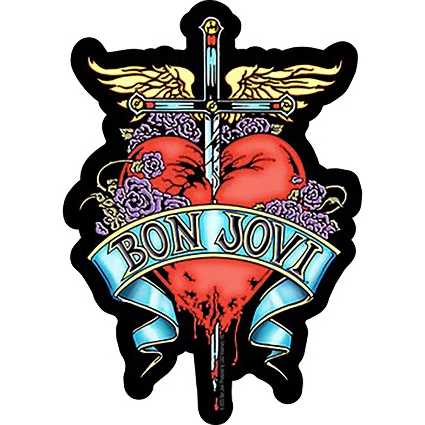 Sticker Bon Jovi Logo 3.5x5 - C&D Vinyl Decal Stickers