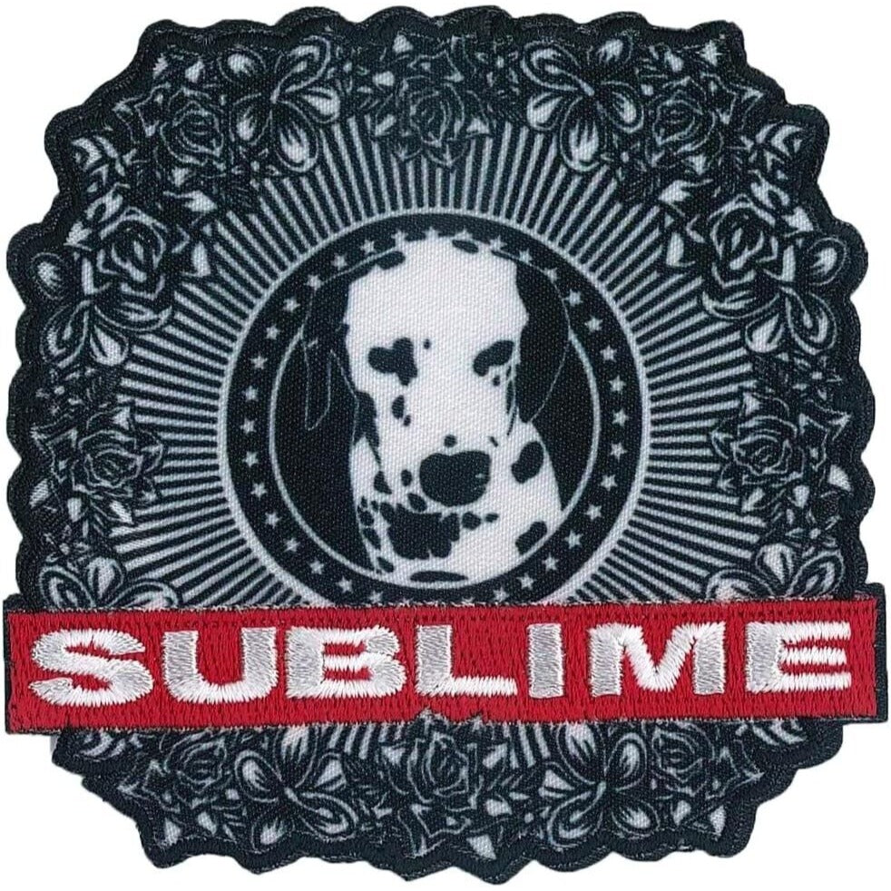 Sublime Lou Dog Badge Patch New Rock Band Iron-on Embroidered Iron on