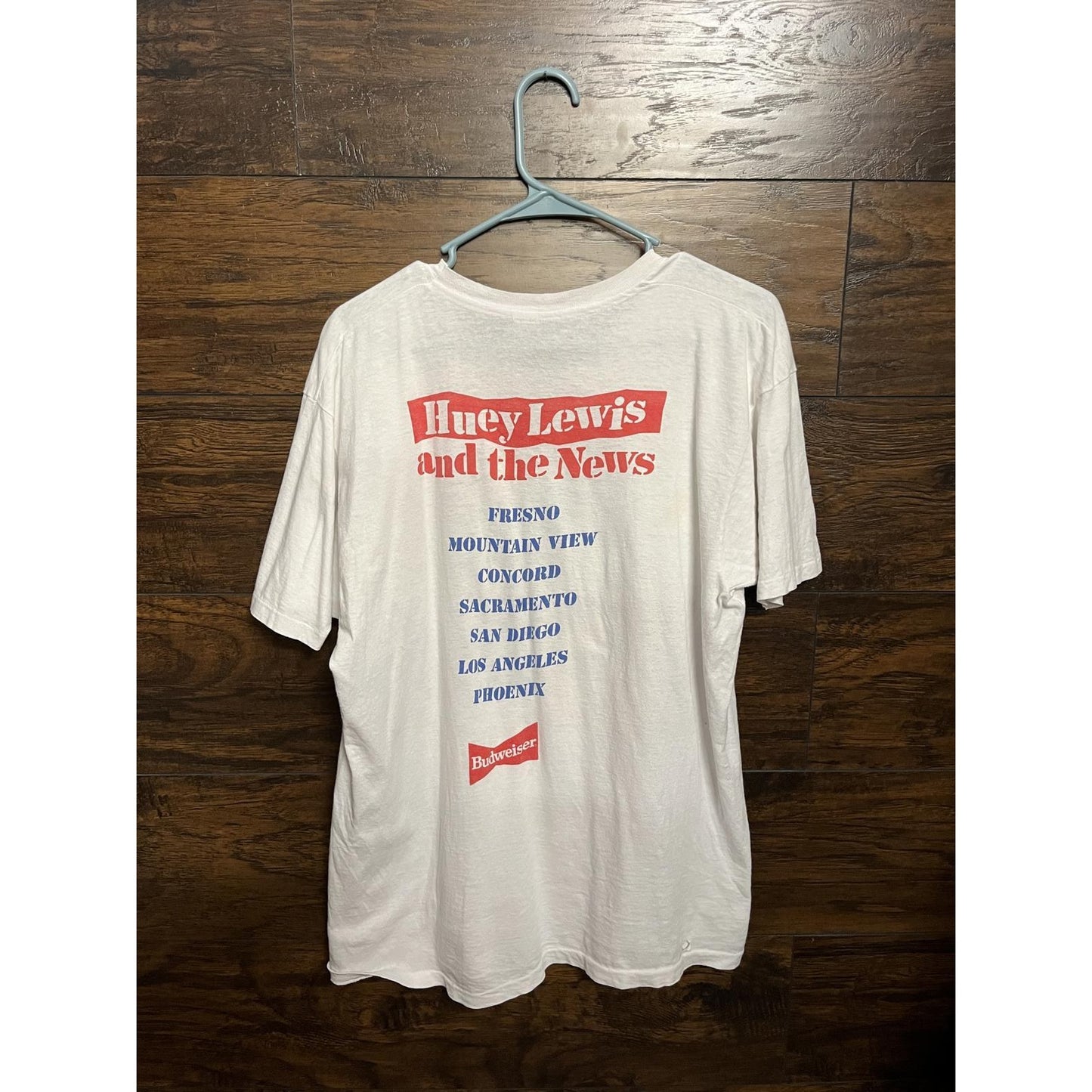 Huey Lewis and the News T-shirt - Tour 1991 Hard at Play -XL