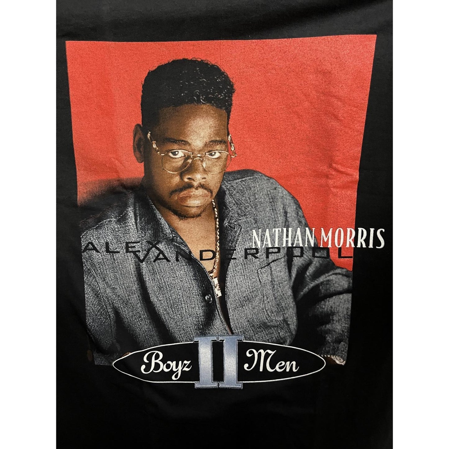 VTG Boyz II Men T-shirt Alex Vanderpool Nathan Morris Tee -L