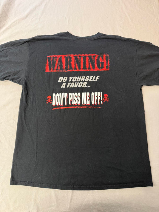 Biker Trash T-shirt Dont Piss Me Off Tee XL