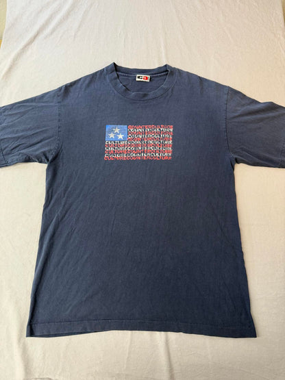 VTG Counter Culture T-shirt American Flag Skate Tee L