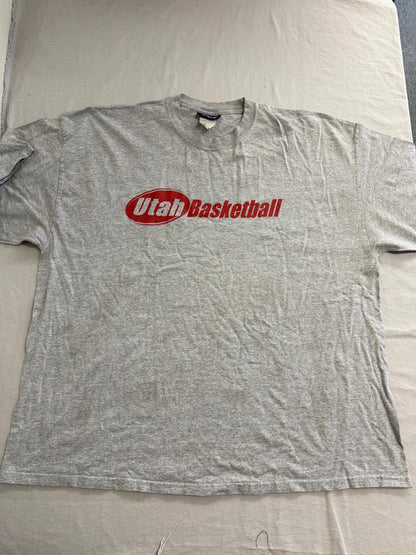 VTG University of Utah Utes Basketball T-shirt Reebok 3XL