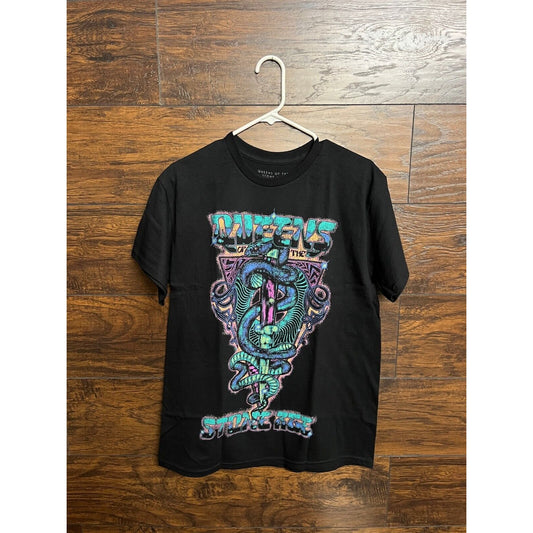 Queens of the Stone Age Men's T-shirt - Snake & Dagger Blacklight Licensed / New