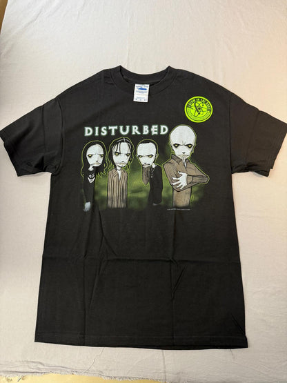 VTG Disturbed Band Anime T-shirt Midnight Glow In The Dark M