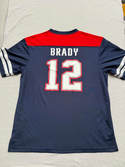 Tom Brady NFL Patriots Football Jersey #12 AFC East XL