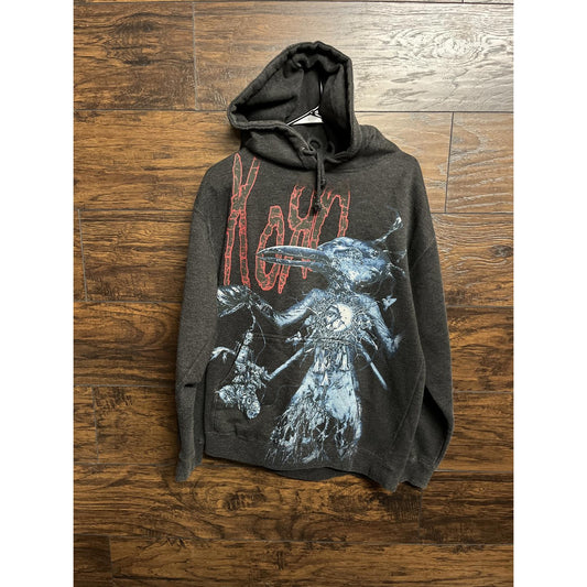 Vintage Korn Hoodie - 2 Sided Korn Merch Blue Crow - M