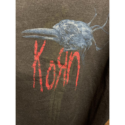 Vintage Korn Hoodie - 2 Sided Korn Merch Blue Crow - M