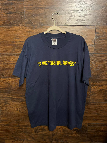 God Tee Who wants to be a Millionaire? TV Show XL