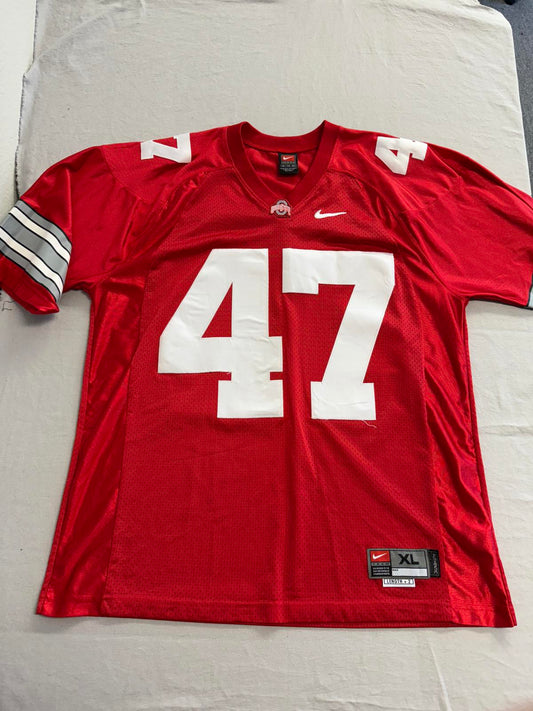 Ohio State University Jersey AJ Hawk #47 Stitched Nike XL
