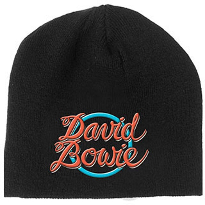 David Bowie Logo Beanie Skull Cap - Officially Licensed
