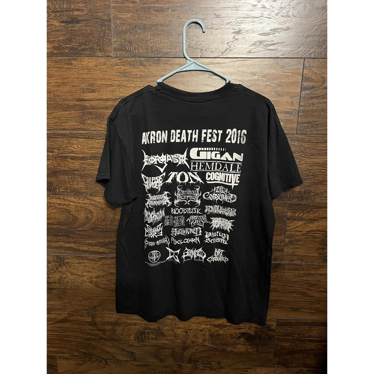 T-shirt Akron Deathfest 2016 - Line up on Back Death Metal - M/L