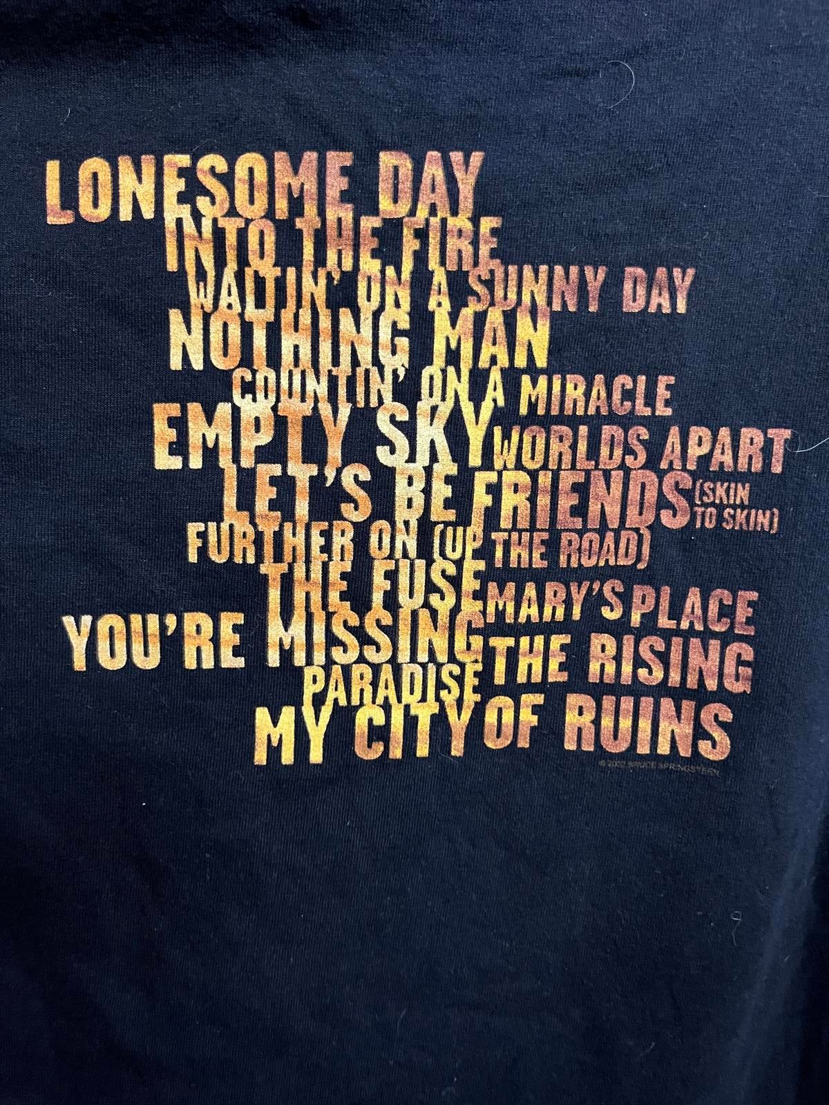 VTG Bruce Springsteen T-shirt The Rising Album Promo Tee