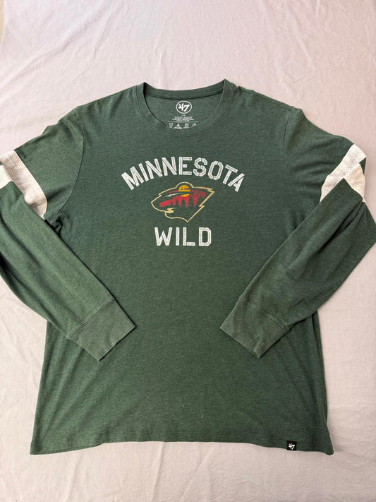 Minnesota Wild L/S Hockey T-shirt Jersey - '47 Brand - L