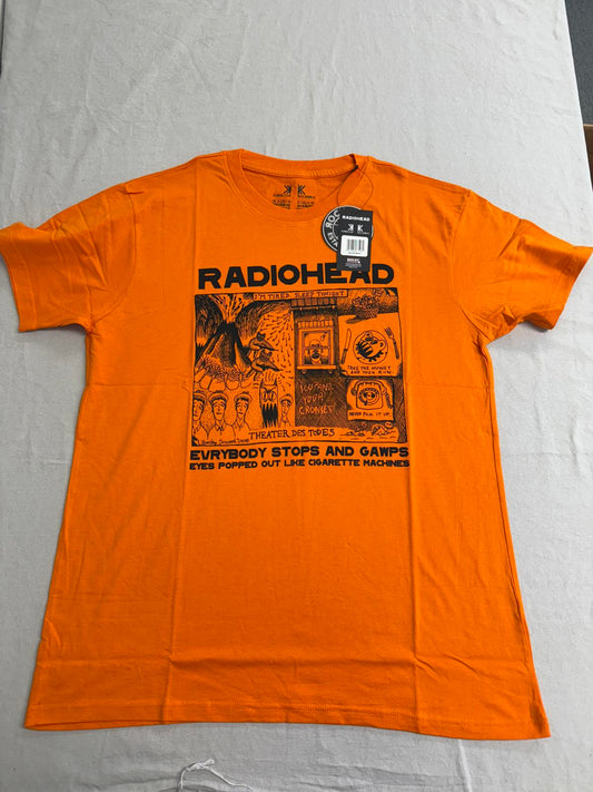 Radiohead Gawps Orange T-shirt - Waste Clothing L