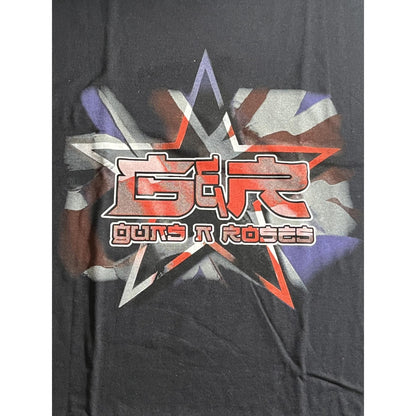 T-shirt Guns n Roses 2002 World Tour Shirt - Union Jack Flag - XL