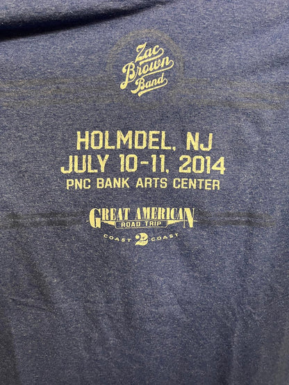 Zac Brown Band T-shirt New Jersey Red White Blue -M