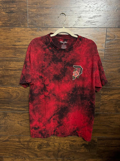 Primitive Skateboarding T-shirt - Black/Red Rose Tie Dye -M