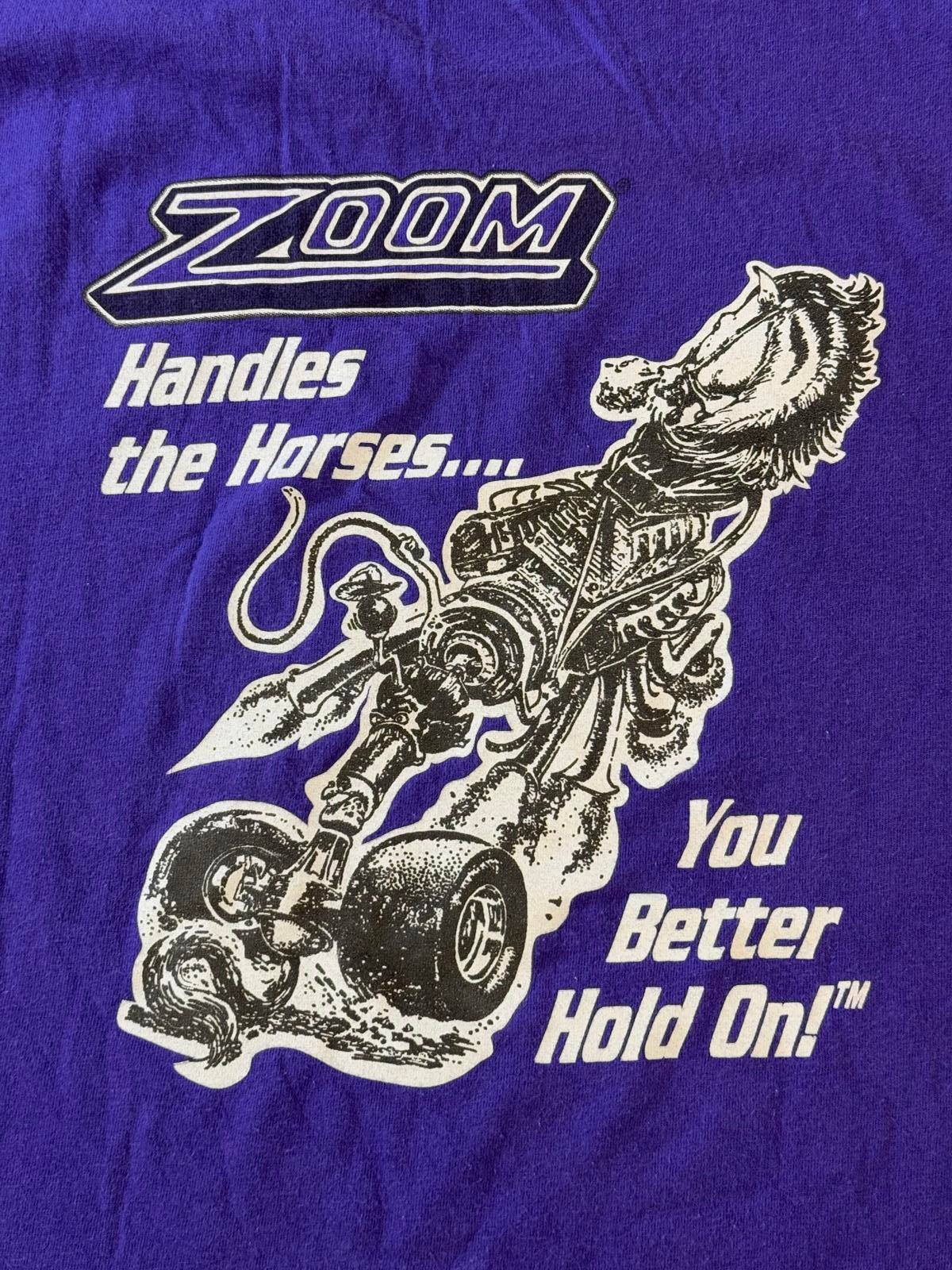 Zoom You Better Hold On Handle Horses - Biker Art Tee 2XL