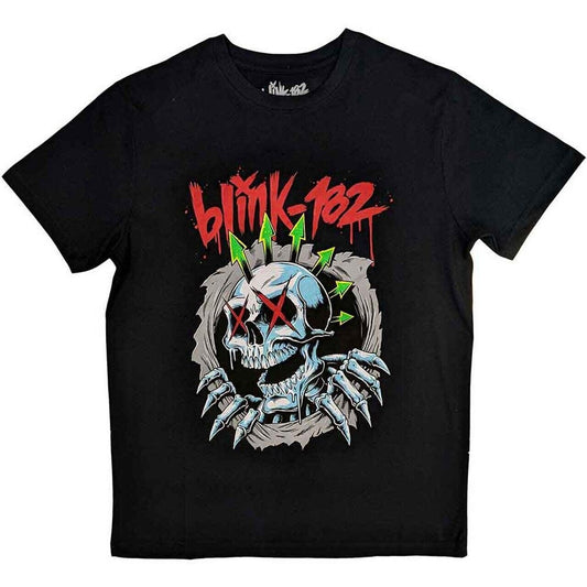 Blink 182 T-shirt - Blink-182 Punk Six Arrow Skull Breakthrough New Official