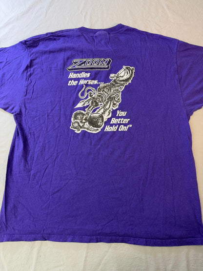 Zoom You Better Hold On Handle Horses - Biker Art Tee 2XL
