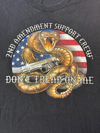 Biker T-shirt MM Parts Motorcyle tee 2nd Amendment Support L