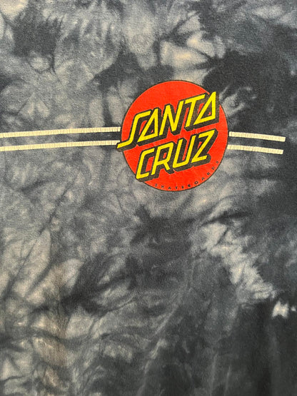 Faded Santa Cruz Dot Tie Dye T-shirt - Skate Tee -M