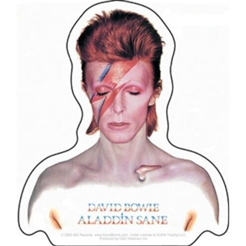 Sticker David Bowie Glossy Aladdin Sane C&D Official New 4 x 3.5 inches