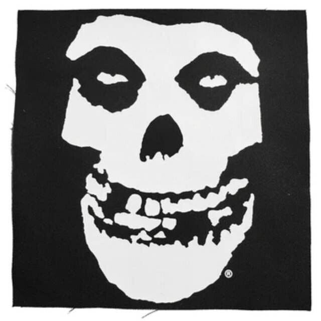 Misfits Fiend Applique Sew On Patch - Back Jacket Band Patch 10x9.75