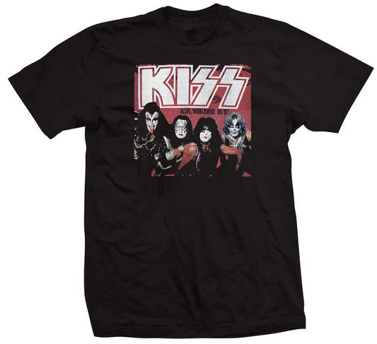 KISS Alive World Wide Mens T-shirt