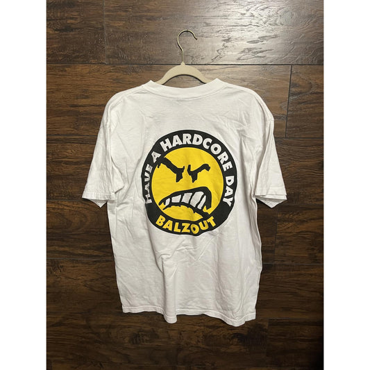 Vintage Balzout Shirt - Have a Hardcore Day T-shirt  - L