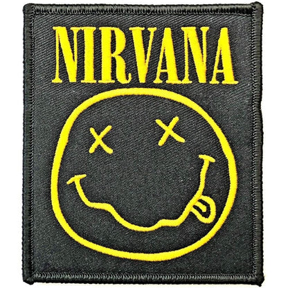 Nirvana Smiley Logo Patch New Rock Band Iron-on Embroidered Iron on