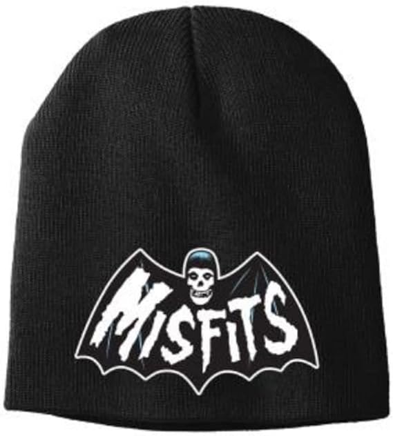 MISFITS Band Logo Beanie Skull Cap Embroidered- Officially Licensed