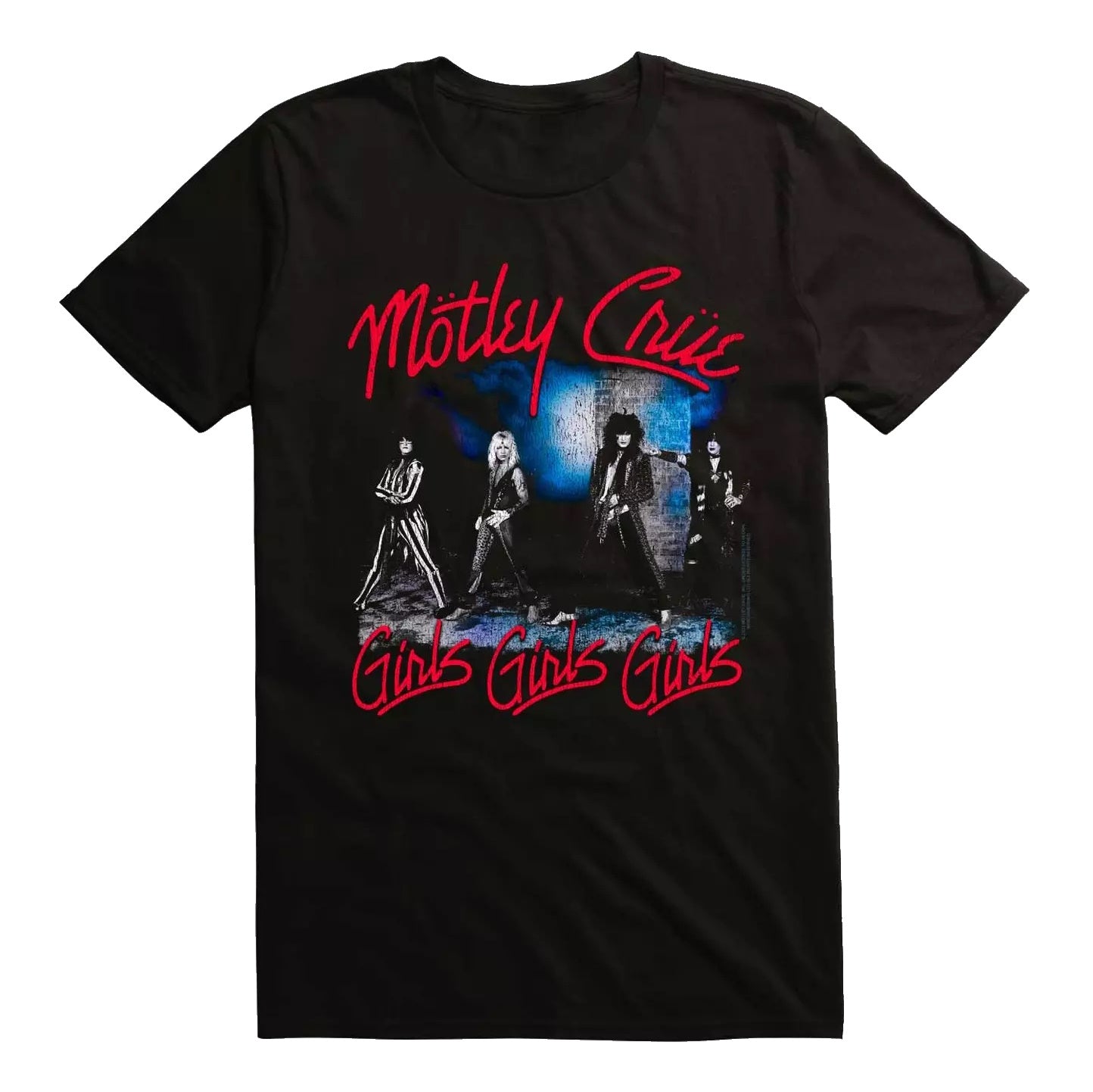Motley Crue Girls Girls Girls / Dr. Feelgood Mens T-shirt Officially Licensed