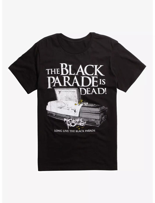 My Chemical Romance Farewell Mens T-shirt- Coffin The Black Parade is Dead Official