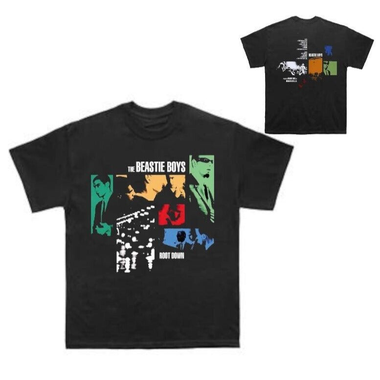 Beastie Boys Mens T-shirt - Root Down Album EP - 2 Sided Tee