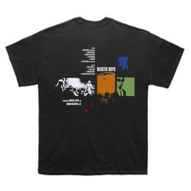 Beastie Boys Mens T-shirt - Root Down Album EP - 2 Sided Tee